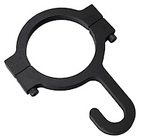 61781 Helmet Hook, 1.750 in. Bar Diameter, Billet Aluminum, Black Anodized
