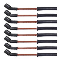 Ultra 40 8.5mm Spark Plug Wire Set with Multi-Angle Boots for GM Gen V LT1/LT4 Corvette, Camaro, Truck and SUV [Red]