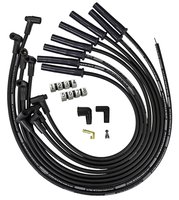 Ultra 40 8.5mm Spark Plug Wire Set with Multi-Angle Boots for Big Block Chevy 366-454, HEI External Coil [Black]