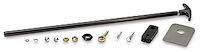 Push/Pull Battery Disconnect Mounting Kit Black Anodized