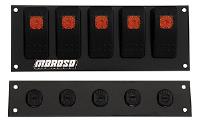 Rocker Switch Panel & Breaker Panel 5 On/Off Switches
