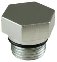 Oil Pan Drain Plug 3/4 in.-16 Thread, 1 in. Hex Head - Clear Anodized Finish