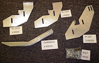 GlaStep Running Board Bracket Kit Fits Select Dodge/Chrysler/Volkswagen Models
