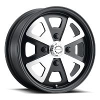 MW-730M Schnell Wheel, Size: 15" x 5.50", Bolt Pattern: 4 x 130 mm [Finish: Black and Machined]
