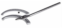7308 Adjustable Hook Spanner Wrench w/2 Interchangeable Jaws