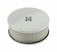 Chrome-Plated Easy-Flow Air Cleaner 6-1/2" Diameter