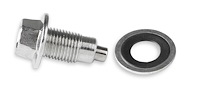 Chrome Oil Pan Drain Plug for 1955-1983 GM, Ford and Chrysler V8 Applications