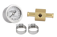 Fuel Pressure Gauge 3/8" Inlet & Outlet