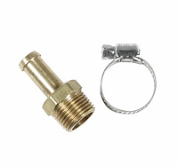 Barb to NPT Fitting Straight 3/8" NPT