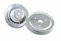 Chrome Pulley Set 1955-68 Small Block Chevy