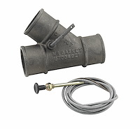 Cable Operated Exhaust Cut-Out for 2 in. Exhaust Pipe [Cast Iron, Cable Included]