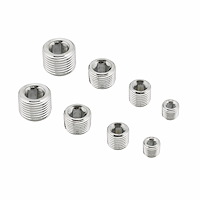 Chrome-Plated Pipe Plugs 8/pkg (2 each of: 1/8", 1/4", 3/8", and 1/2" NPT)