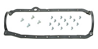 1-Piece Molded Rubber Oil Pan Gasket [Steel Core, Oil Pan Bolts Included]