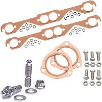 Copper Exhaust and Collector Gaskets with Stainless Steel Header Stud Kit SB-Chevy