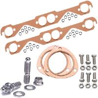 Copper Exhaust and Collector Gaskets with Stainless Steel Header Stud Kit SB-Chevy