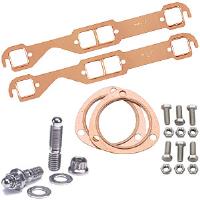 Copper Exhaust and Collector Gaskets with Stainless Steel Header Stud Kit SB-Chevy