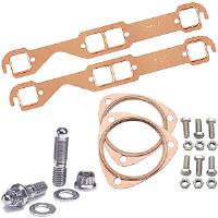 Copper Exhaust and Collector Gaskets with Stainless Steel Header Stud Kit SB-Chevy