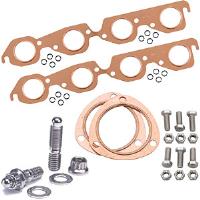 Copper Exhaust and Collector Gaskets with Stainless Steel Header Stud Kit BB-Chevy