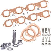 Copper Exhaust and Collector Gaskets with Stainless Steel Header Stud Kit BB-Chevy