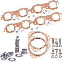 Copper Exhaust and Collector Gaskets with Stainless Steel Header Stud Kit BB-Chevy