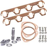 Copper Exhaust and Collector Gaskets with Stainless Steel Header Stud Kit SB-Ford
