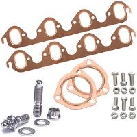 Copper Exhaust and Collector Gaskets with Stainless Steel Header Stud Kit BB-Ford 429-460