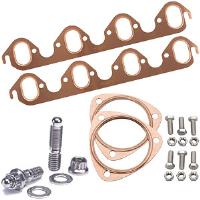 Copper Exhaust and Collector Gaskets with Stainless Steel Header Stud Kit BB-Ford 429-460