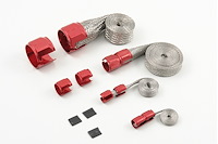 Braided Hose Kit Red