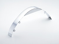 Chrome Universal Fan Shroud 3" Wide Chrome Fan Shroud