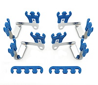 Wire Looms & Separators with Brackets (8) 2-Wire, (2) 4-Wire, (4) L-Brackets