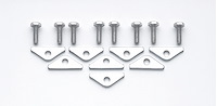Chrome Valve Cover Clamps and Bolts for Stamped Steel Valve Covers [1/4 in. Dia. Holes]