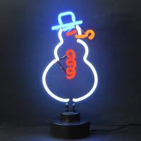Snowman Neon Sculpture