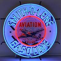 Smith-O-Lene Aviation Gasoline Neon Sign