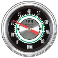 Green Line Series Tachometer Gauge, 3-3/8 in. Diameter, Electrical