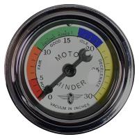 Wings Series Motor Minder Mechanical Vacuum Gauge, 0-30 in. Hg, 2-1/16 in. [White Face]