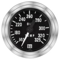 Deluxe Series Mechanical Oil Temperature Gauge, 140-325 Deg F, 2-1/16 in., 144 in. Tube
