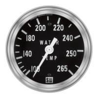 82409-60 Stewart Warner Deluxe 2-5/8 in. Water Temperature Gauge, 100-265 Degrees F
