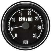 Heavy-Duty Series Tachometer Gauge, 3-3/8 in. Diameter, Electrical