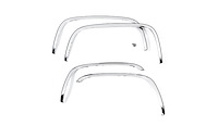 Stainless Steel Fender Trim 2010-2017 Dodge Ram 3500
