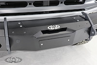 AFG2100 Black Ops Front Bumper Winch Cover Plate Fits Select Ford Bronco; Jeep Wrangler JK/JL/Gladiator JT [Bare Steel]