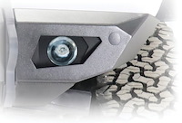 AFL2020 Black Ops Bronco Stock Fog Light Front Light Bezel Select Ford Bronco; Jeep Wrangler JK/JL/Gladiator JT [Bare Steel]