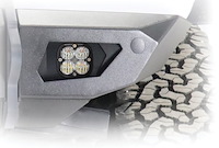AFL2067 Black Ops Baja Squadron Round Front Fog Light Bezel Select Ford Bronco; Jeep Wrangler JK/JL/Gladiator JT [Black]