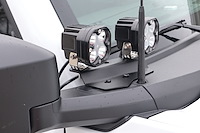 BLM2101 Black Ops Double A Pillar Base Light Mount Fits Select Ford Bronco [Black Powder Coated]