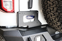 BLP2101 Rear License Plate-Door Mount Fits Select Ford Bronco [Black Powder Coated]