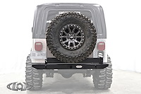 JBC7620 Destroyer Expedition-Series Rear Bumper w/ Tire Carrier 1976-1986 Jeep CJ-7 [Bare Steel]