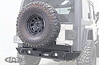 JBC9641 Destroyer Rear Bumper w/Tire Carrier 1987-2006 Jeep Wrangler TJ/LJ/YJ [Black Powder Coat]