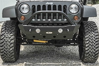 JFB0702 Destroyer Shorty Front Bumper w/Bull Bar 2007-2017 Jeep Wrangler JK [Bare Steel]