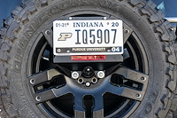 JLP1811 Destroyer Spare Tire License Plate Relocation Kit Fits Select Jeep Wrangler JL [Black Powder Coated]