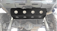 JSP0721 Destroyer Muffler Rear Skid Plate 2007-2017 Jeep JK Wrangler [Black Powder Coated]