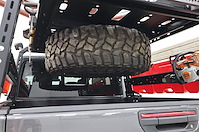 JTC2021 Black Ops Bed Rack Tire Carrier Fits Select Jeep Gladiator JT [Black Powder Coated]